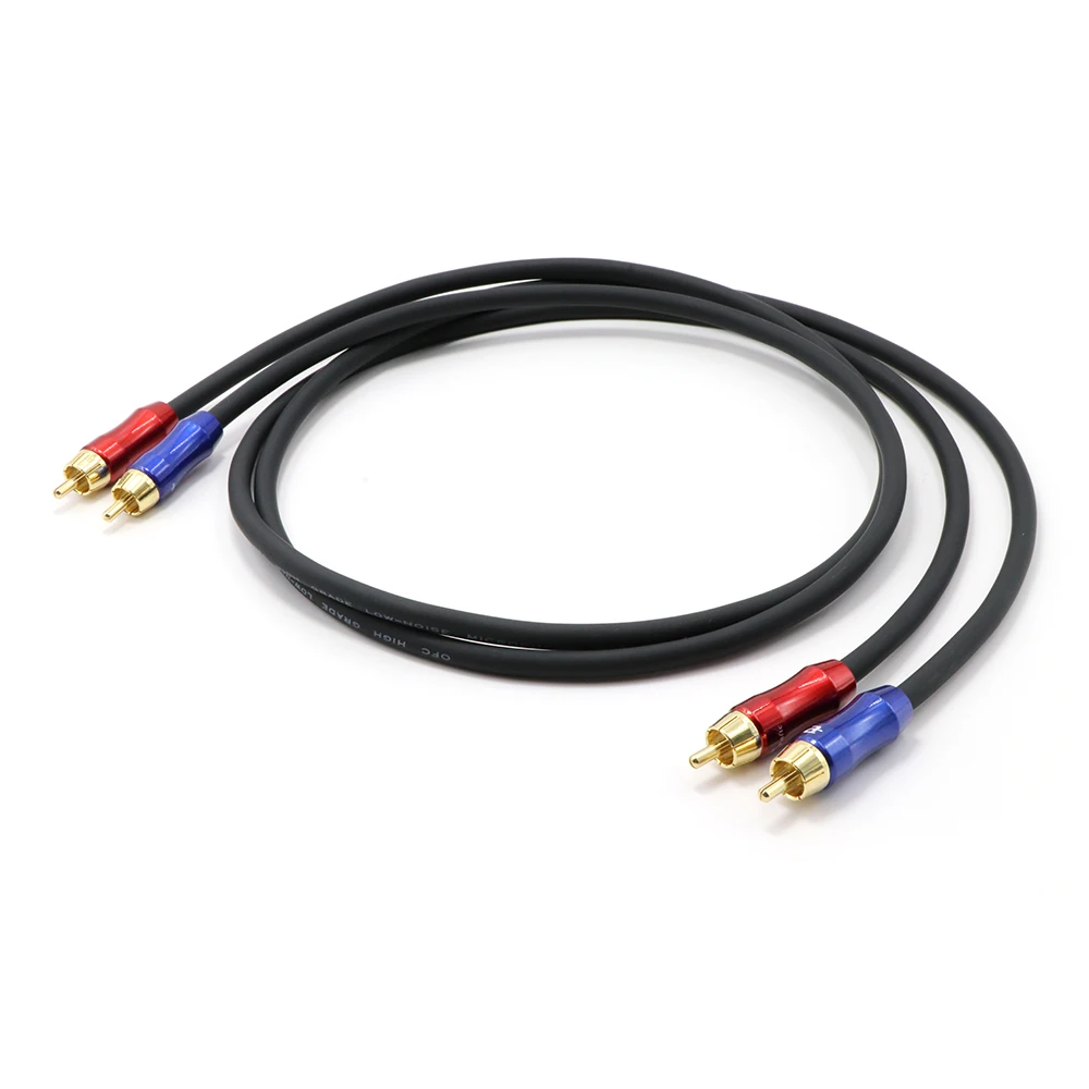 

Кабель HIFI Amp RCA, кабель для соединения OFC, медный аудиокабель