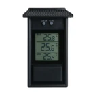 Цифровой Внутреннийнаружный водонепроницаемый термометр с ЖК-экраном, настенный термометр для сада, теплицы, измерение температуры, максимальное минимальное значение, дисплей O08 20