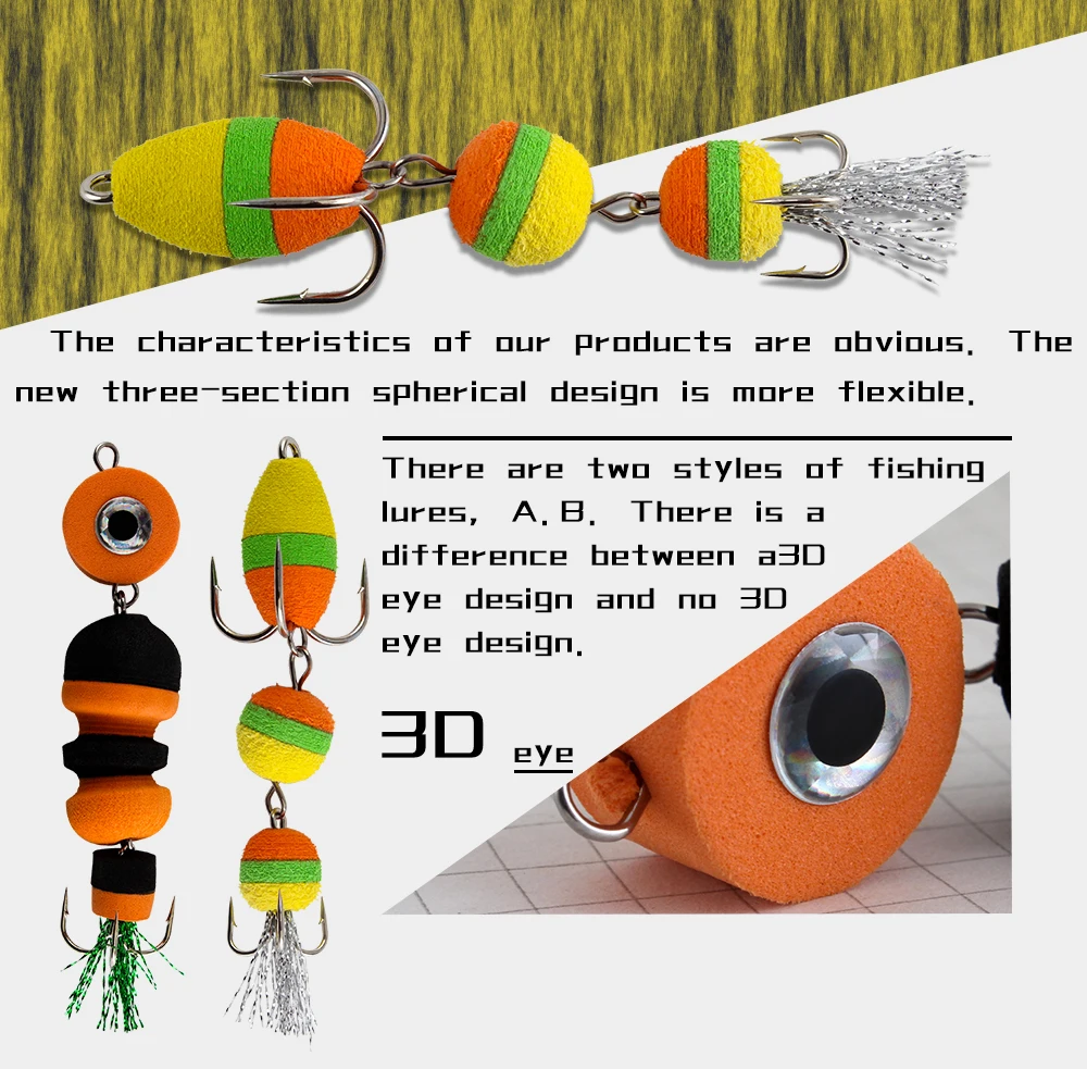 Descubra los diseños versátiles e innovadores de nuestros señuelos de pesca perfectos para mejorar su experiencia de pesca