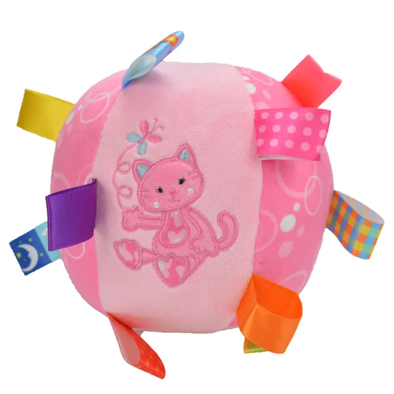 

New Born Baby Toys Animal Ball Soft Stuffed Balls Infant Rattles Body Building Educational Plush Cotton Hand Grasp For 0-24month