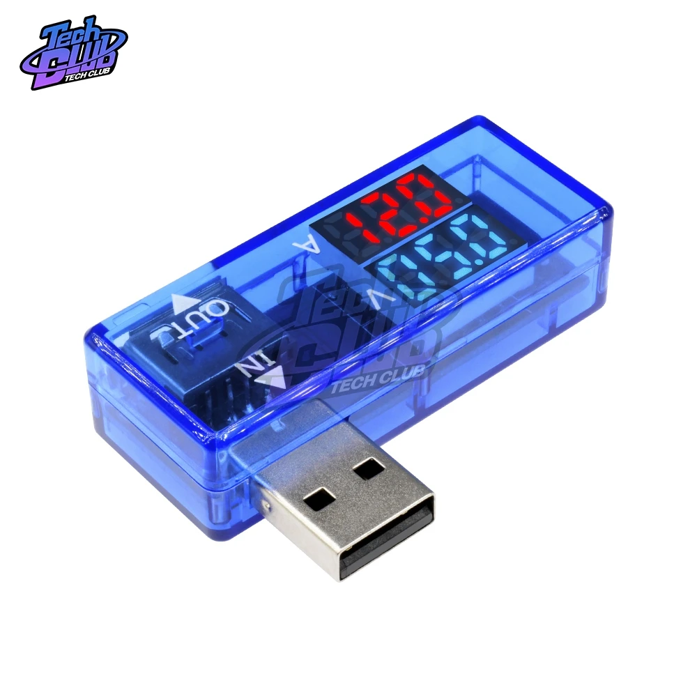 Цифровой USB-тестер для измерения напряжения и силы тока с ЖК-дисплеем |