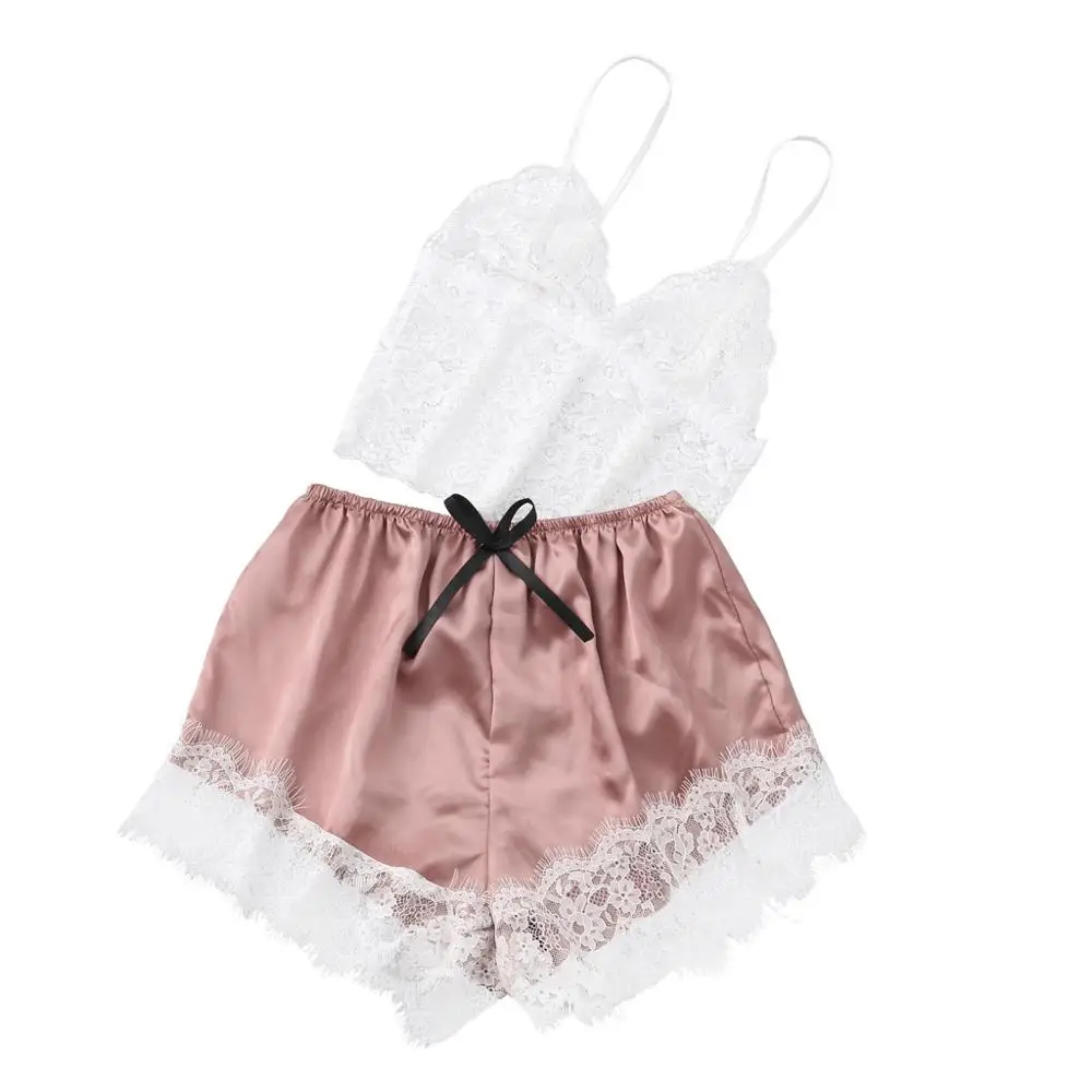 Сексуальный комплект женского нижнего белья летний кружевной топ с v-образным