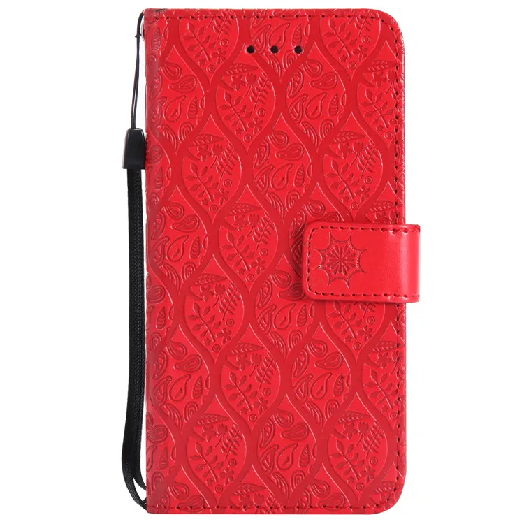 Красный Чехол-бумажник из искусственной кожи s для iPhone 11 Pro Max X XS MAX XR 6 6S 7 8 Plus откидная крышка отделения для карт чехол для iPhone 5 5S SE чехлы для телефонов - Цвет: Красный