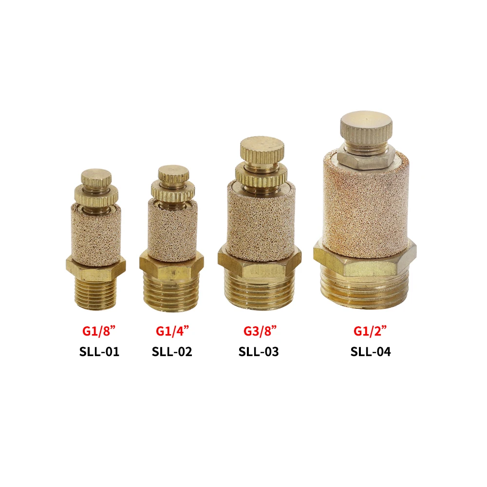 Пневматический Глушитель фильтр глушителя регулятор скорости потока Спеченная