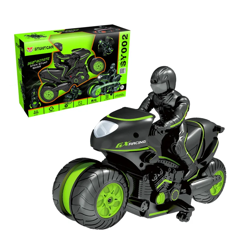 

2021 NEW RC Motorcycle 2.4Ghz High Speed Remote Control Stunt Off-Road Motorbike Car Toys For Children Boys
