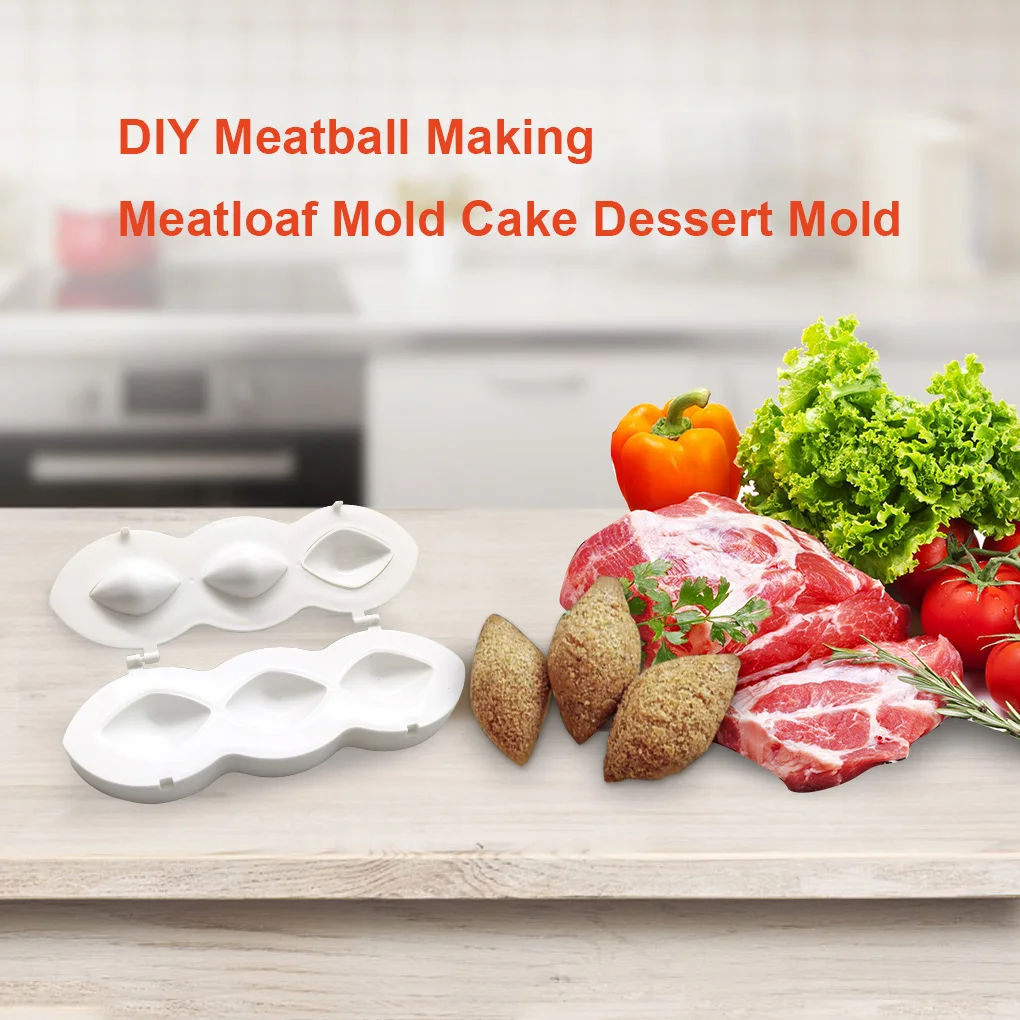 

New 2021 Meatball Maker Manual Kibbeh Meatloaf Mold Maker Press Minced Meat Processor Cake Desserts Kitchen Tools Home Meat Pie