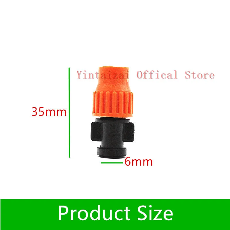 50 шт. оранжевый запотевающий спринклер Регулируемая насадка для полива сада и