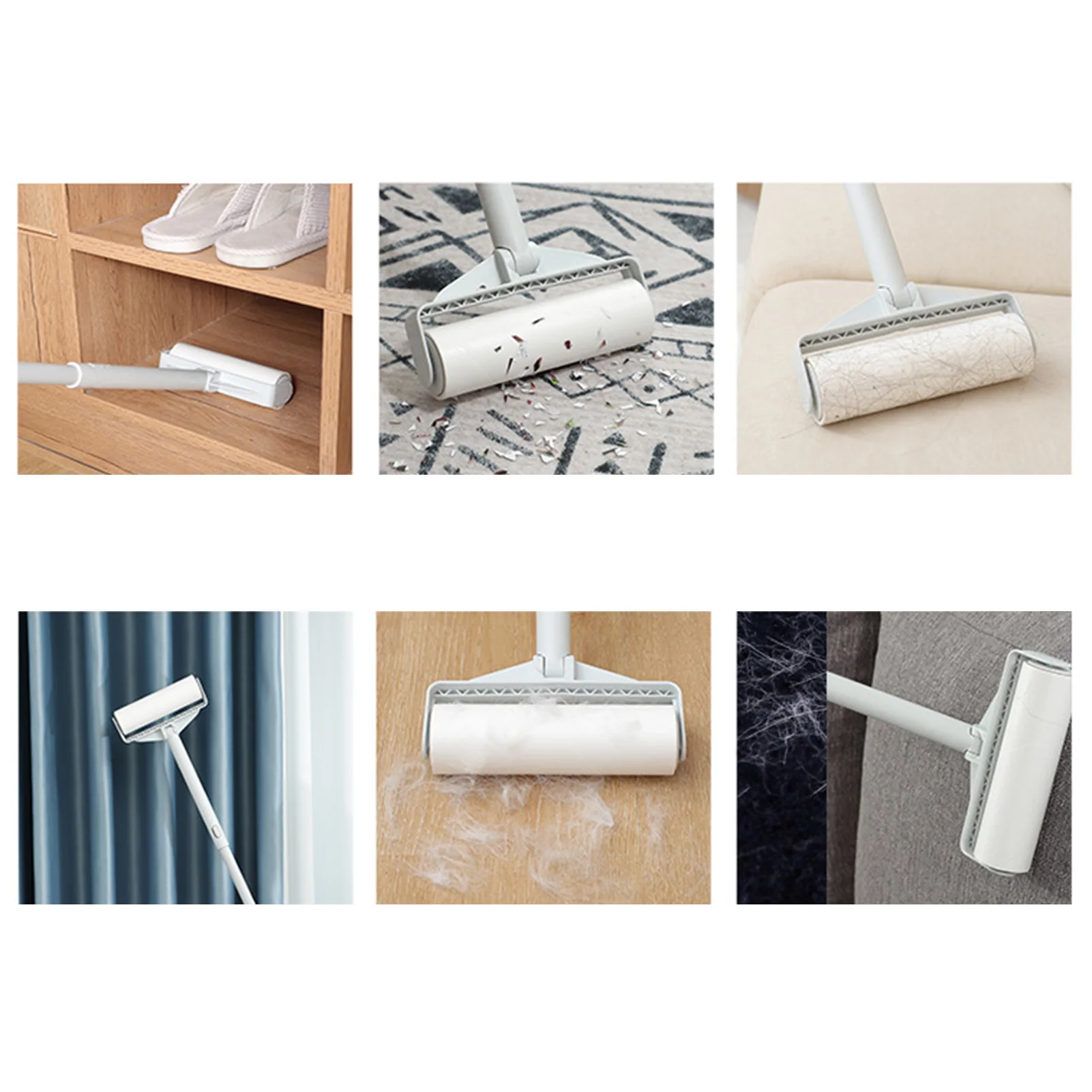 

Home Reusable Lint Picker Hair Cleaner Dust Fuzz Remover Brush Sticky Roller
