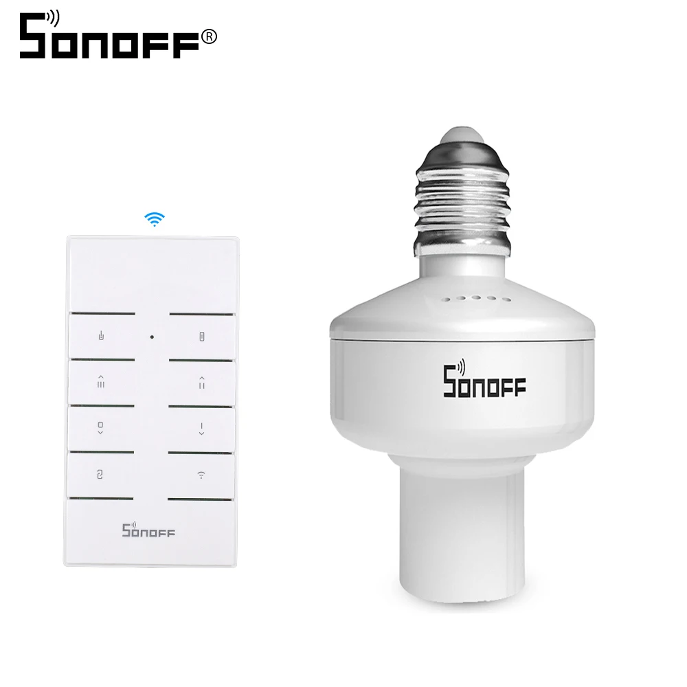 with rm433 remote SONOFF Slampher E27 лампа/светильник/держатель лампы 433 МГц RF/wifi/APP eWelink пульт дистанционного управления умная Поддержка Google домашняя Автоматизация Alexa - Комплект: with rm433 remote