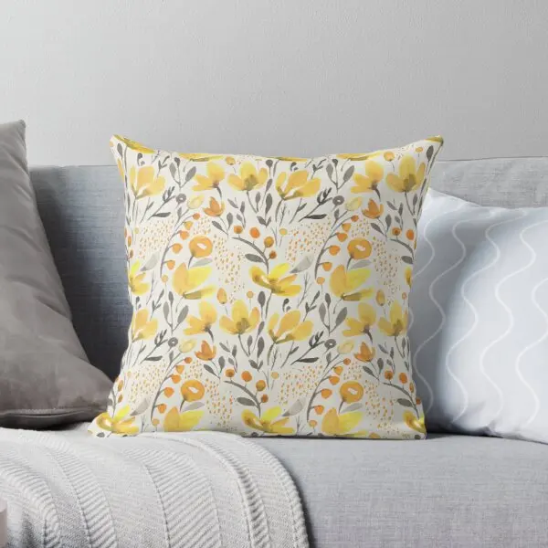

Yellow field Soft Decorative Throw Pillow Cover for Home Pillows NOT Included
