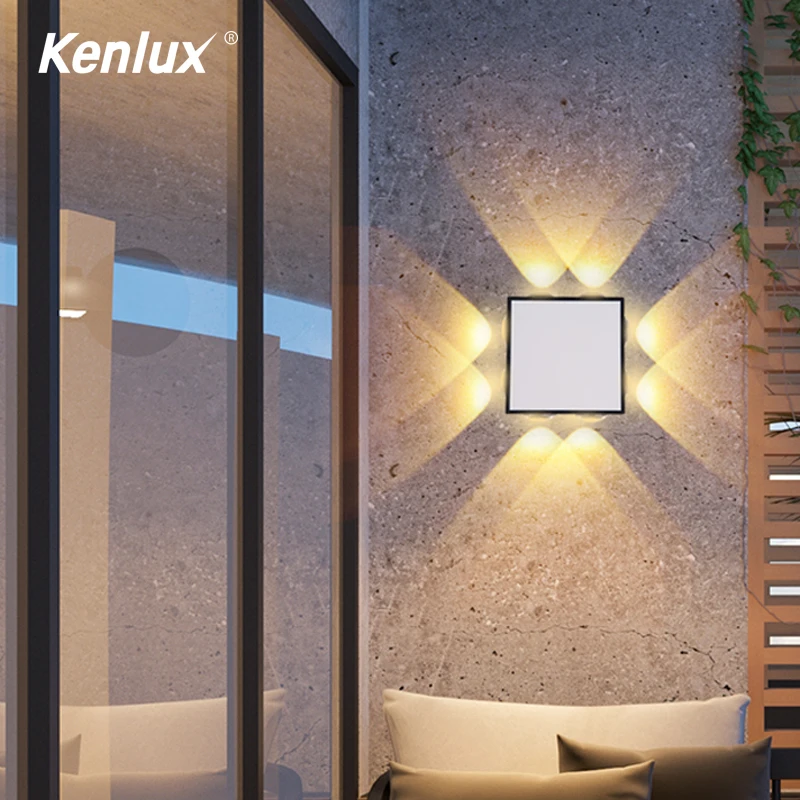 Kenlux 24 Вт светодиодный настенный светильник наружный водонепроницаемый для