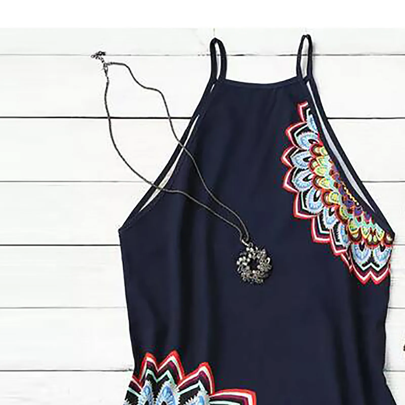 

Mini dress 2021top vestdios robe femme summer Women Summer Sleeveless Floral Striaght Casual Strappy Print sundress #3