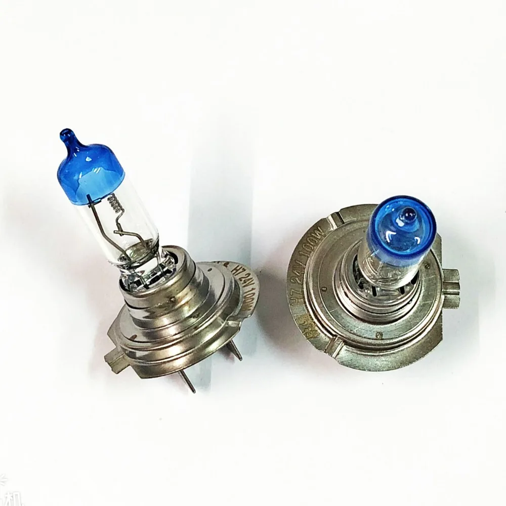 2 шт. DC 24V 100W H7 Высокая мощность Грузовик Фара автобуса дальнего света автомобиля фары лампы авто противотуманные лампочки 4300K Ксеноновые желтые