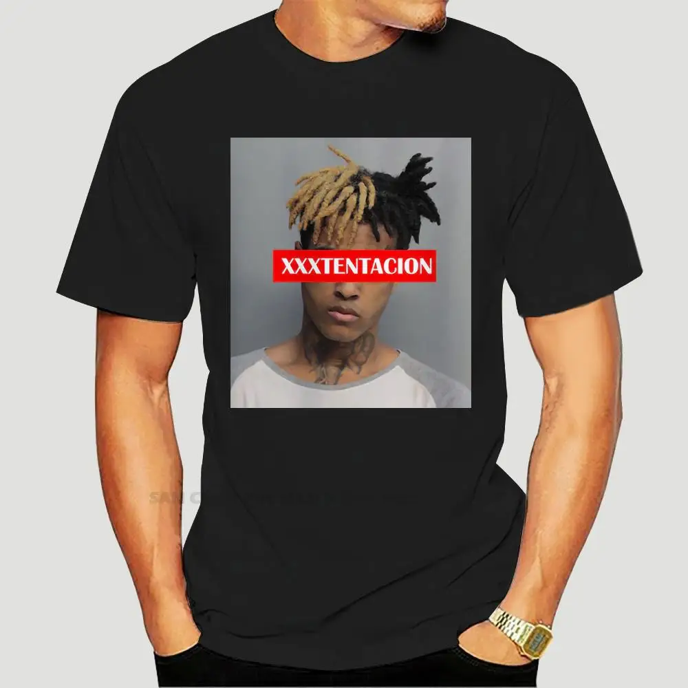 

hot sale Xxxtentacion T shirt men cool t shirt hipster hip hop t-shirt O Neck white TShirts For man Top Tees streetwear 5565X