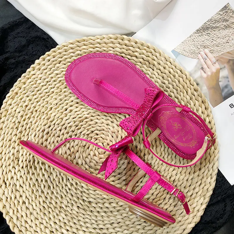 Женские летние дышащие босоножки с бантом удобные повседневные для покупок 2020 |