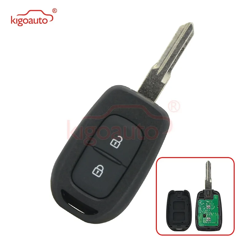1 Kigoauto дистанционный ключ 2 кнопки 433 МГц FSK Hitag AES-4A чип для Renault Duster Kwid Sandero Logan Clio Fluence 2013 - Количество кнопок: 1