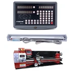 Токарный станок WM210V, полный набор прецизионных инструментов DRO, 2-осевое цифровое считывание с осью X, осью Y, 2 шт., линейные весы, кодеры