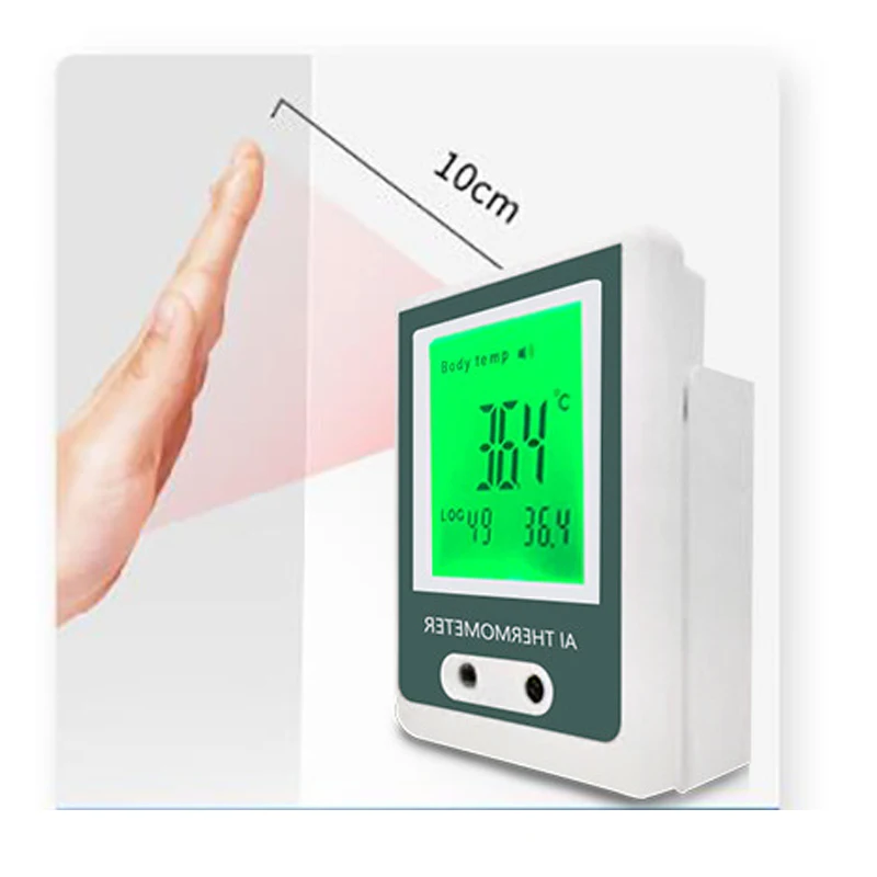 

Wall Mount English broadcast Non-Contact Infrared Thermometer Temperature Measuring digital thermometer