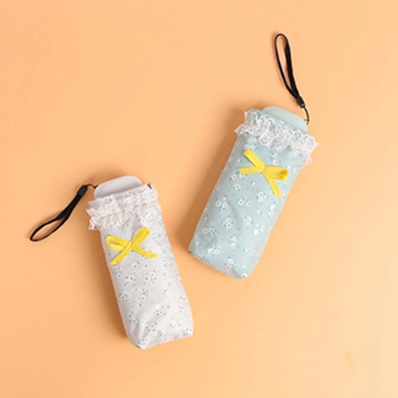 

Mini Sun Umbrella Pocket 18cm Very Small Umbrella Five Folding sunshine Umbrella