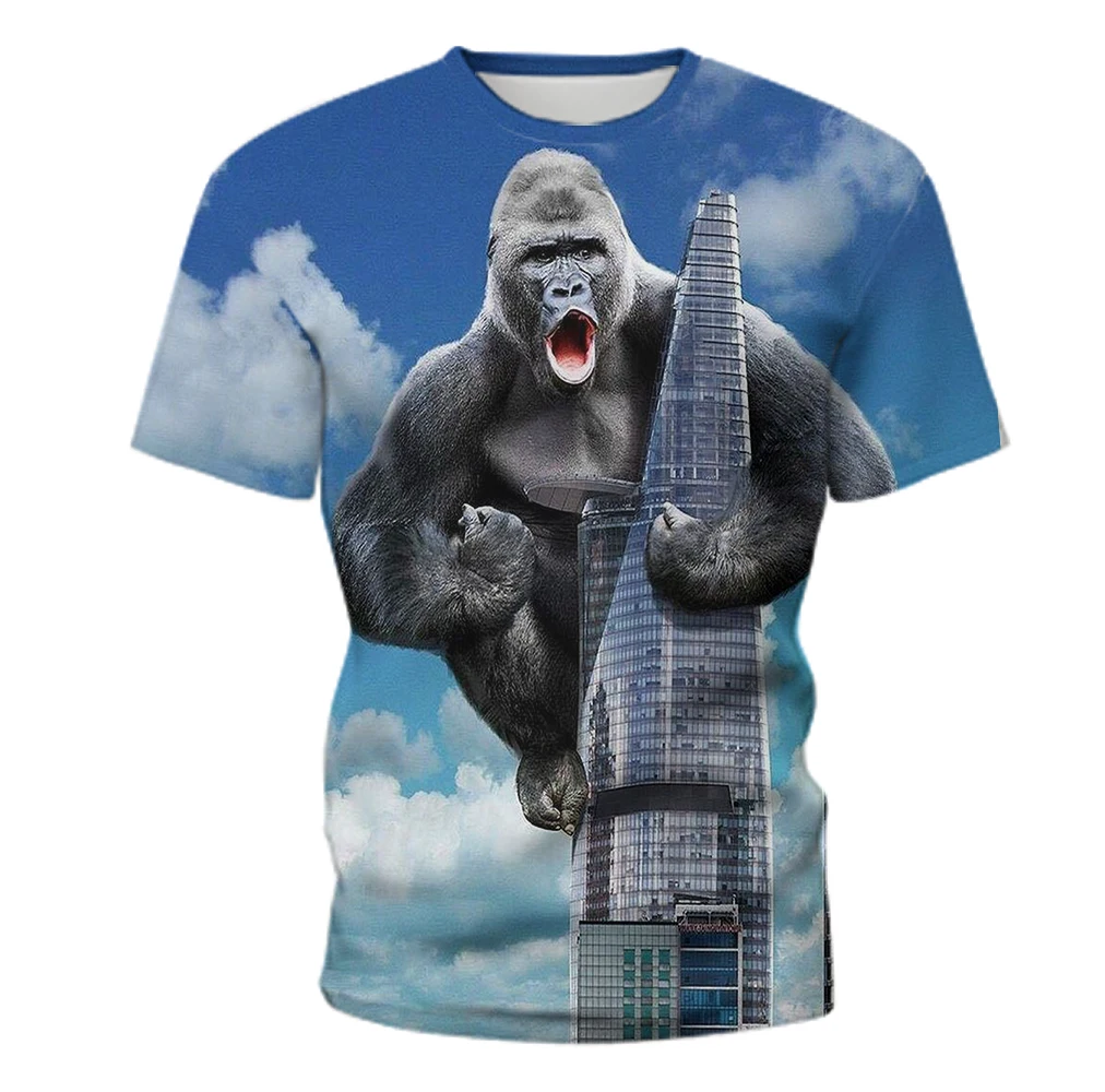 

2021 New Movie Theme Cool T-shirt Male 3d Digital Print Boy Street Summer Round Collar T-shirt Comfortable And Breathable