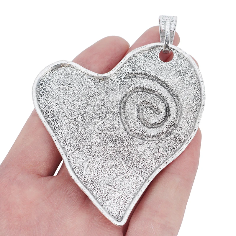 ZXZ 2 шт. тибетский серебряный большой спиральный крутящийся подвески в форме