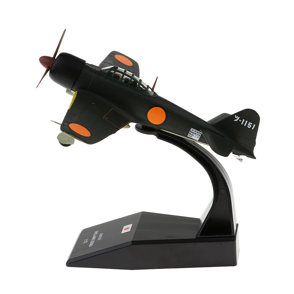 Японский Mitsubishi A6M3 Zero - 1940 1:72 Металлический Литой самолет включает в себя