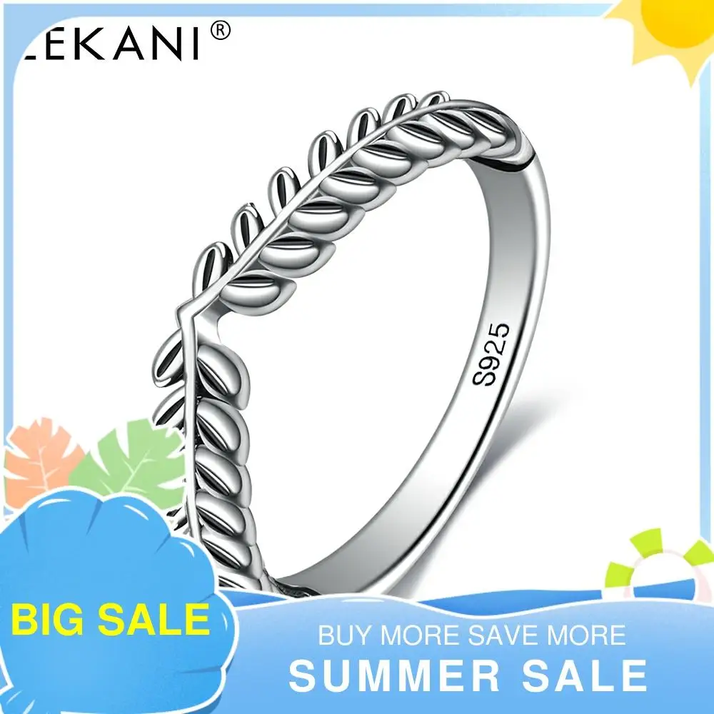 LEKANI натуральная 925 стерлингового серебра Классический штабелируемые в винтажном