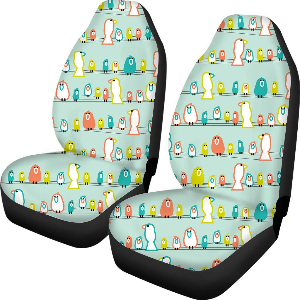 

PinUp Angel Cartoon Bird Prints Durable Vehicle Front Seat Covers Anti-Slip Car Seat Cushions Heavy-Duty Auto Interior Decor Hot