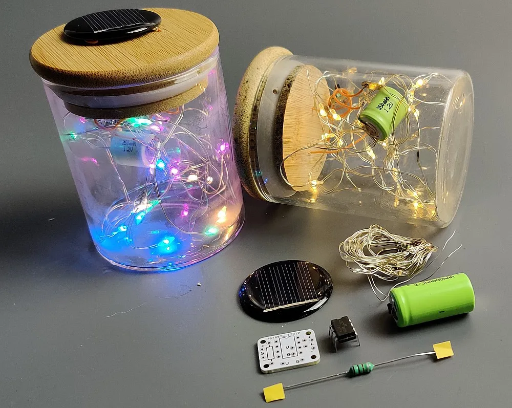 Наборы банок на солнечной батарее «сделай сам», электронные обучающие игрушки «сделай сам»