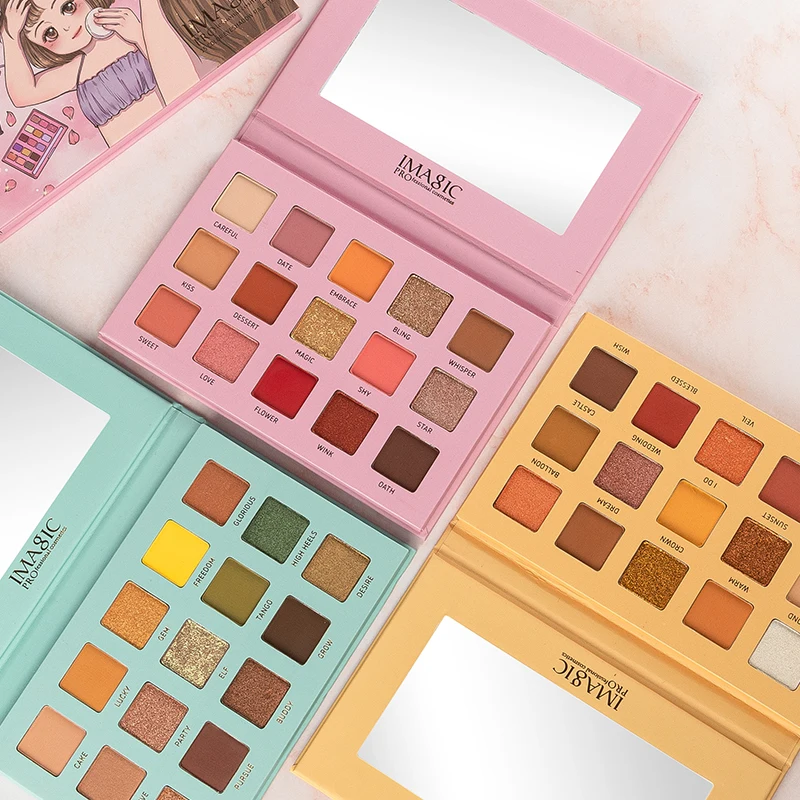 IMAGIC-палитра теней для век 15 матовых оттенков блестящие тени Elsa макияж обнаженных