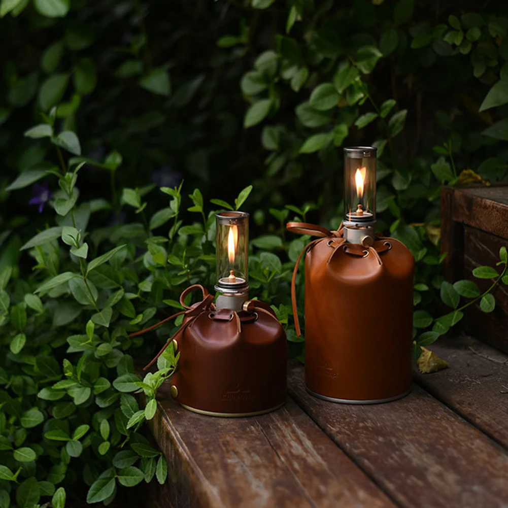 

Чехол для бензобака из искусственной кожи с регулируемой веревочной пряжкой в стиле ретро, уличная канистра для кемпинга, декоративный защ...