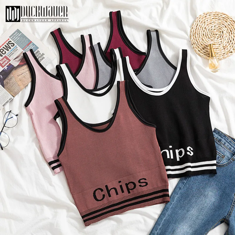 Женский пуловер без рукавов Duckwaver вязаный свитер в Корейском стиле с блестящим