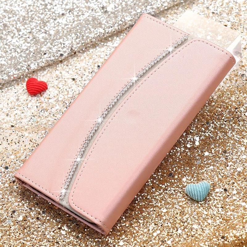 

Magnetic Flip Wallet Leather Case for Samsung A70 A50 A71 A51 A40 A30 A20 A10 Girl Bling Phone Cover for Galaxy A21S A41 A20E