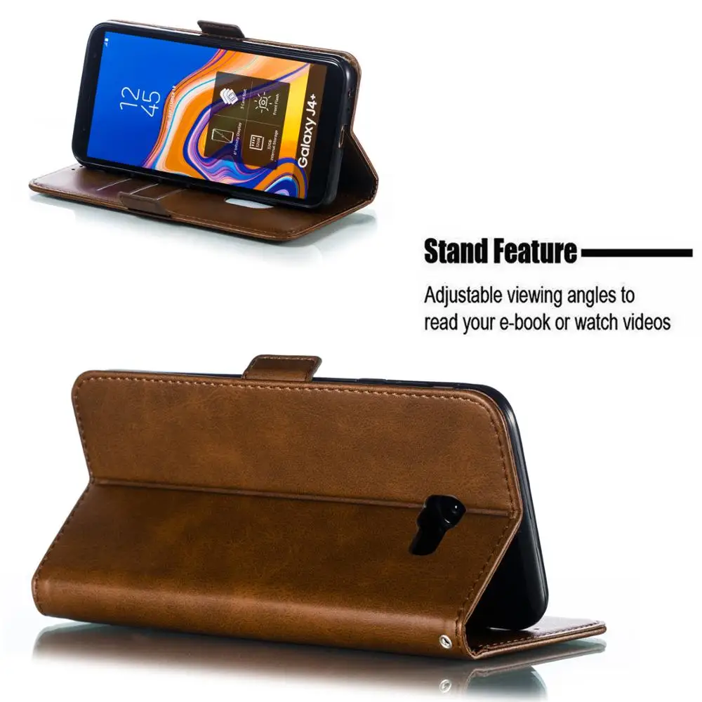 Кожаный чехол для телефона Galaxy J3 Prime Orbit Top J7 V Eon Aura Crown Star Flip Wallet Card Holder Cover|Бамперы| |