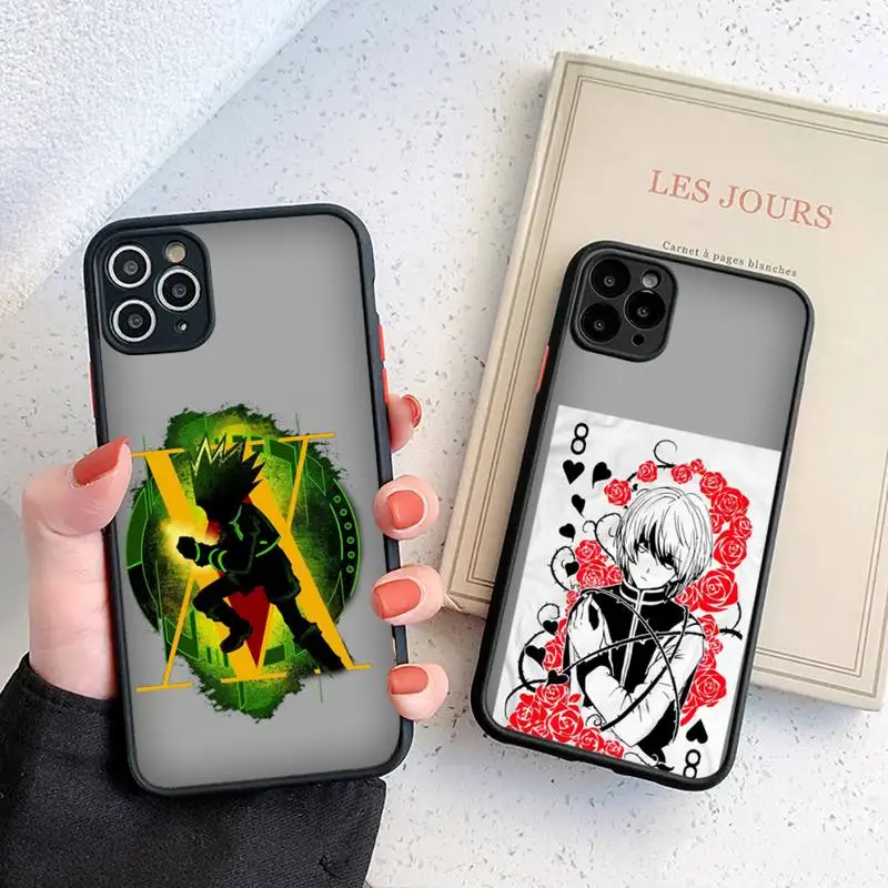 

hunter x hunter Phone Case For iphone 12 11 8 7 plus mini x xs xr pro max matte transparent cover
