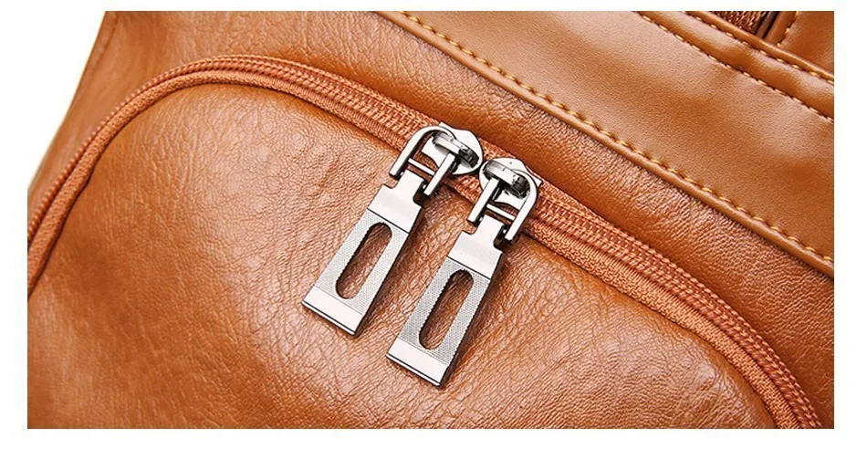 Mochila femenina anti robo clasica de cuero PU color sólido mochila canta moda bolso hombro|Женские рюкзаки| |