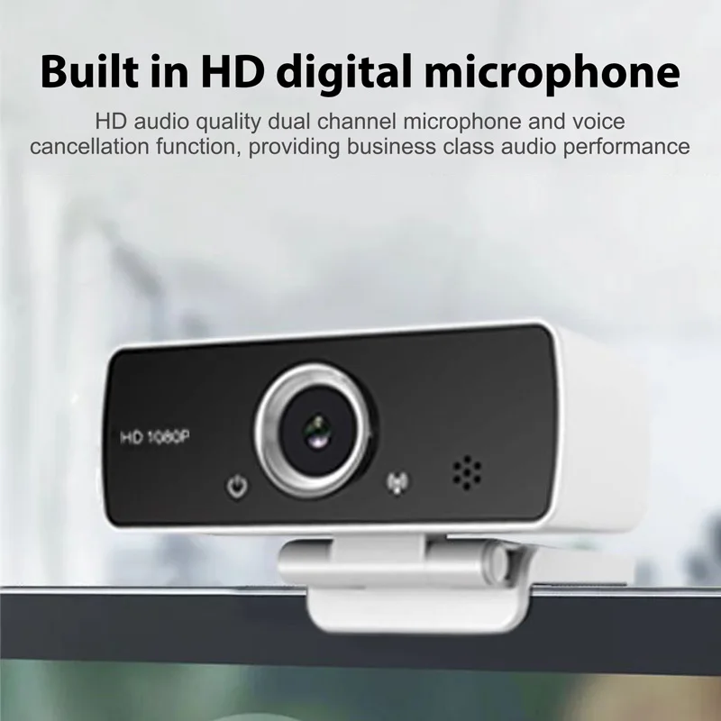 

Портативный USB HD 1080P ноутбук веб-камера 30 кадров в секунду для прямой трансляции видео конференции со встроенным микрофоном для домашнего оф...