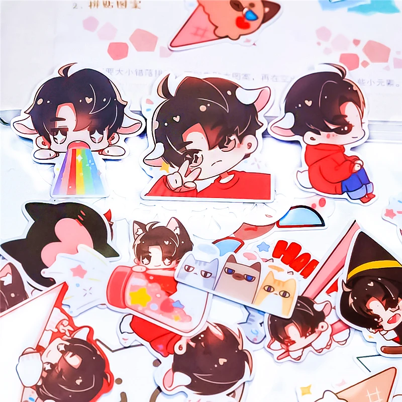 

30PSC Cute Food Boy Stickers Crafts And Scrapbooking Kids Toys Book Decorative DIY Stationery Paper