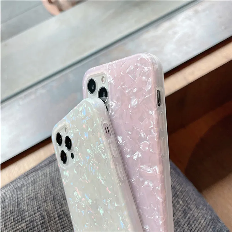 Блестящий чехол для телефона с мраморным рисунком iPhone 13 Pro 12 11 Max XR XS X 8 7 Plus мягкий