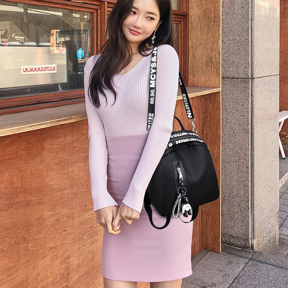 Женский рюкзак с защитой от кражи классический из ткани Оксфорд орнаментом