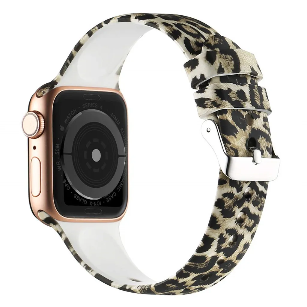 Yayuu полосы для наручных часов Apple Watch Series 4/3/2/1 мягкий силиконовый неувядающий с печатным рисунком сменный ремешок Спортивные smart watch полос
