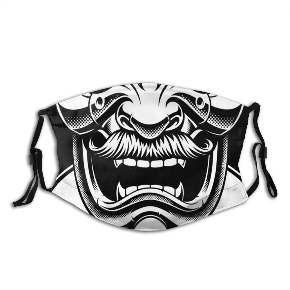 Забавная крутая Тканевая маска Bushido Ronin японский армированный меч катана Темный