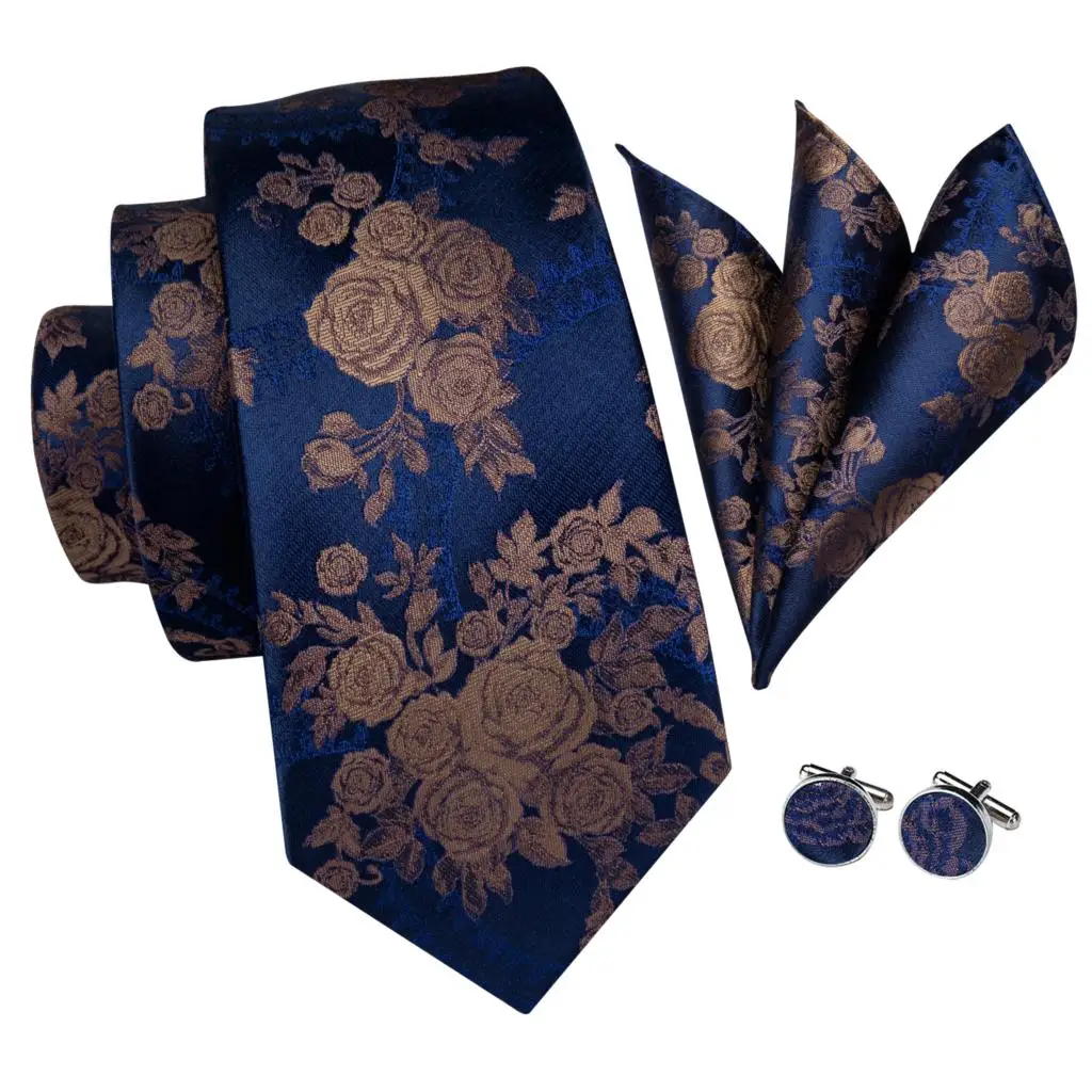 Hi-Tie Роскошные Цветочные Пейсли галстуки для мужчин мужские Desigenr красный зеленый снег Галстуки для рождества взрослый шелковый галстук Hanky запонки галстук набор
