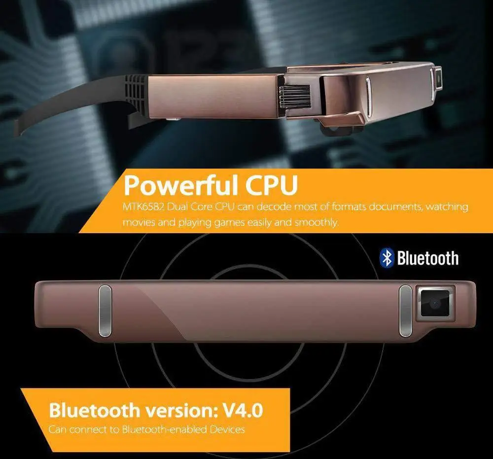 Смарт-очки Vision 800 Android Wi-Fi Широкоэкранные портативные 3D-очки для видео частный