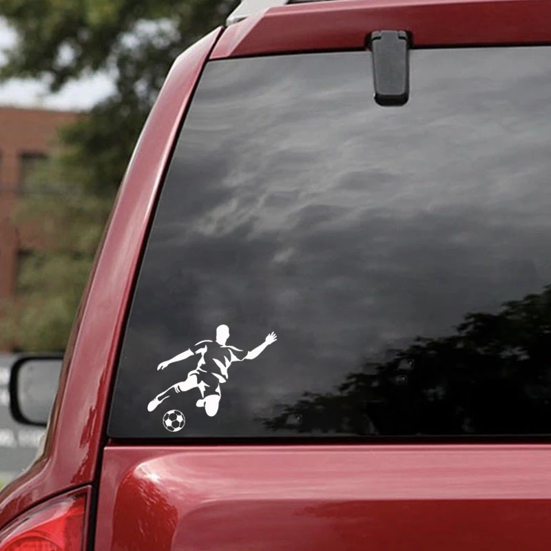 

13.2*11cm Football Sports Car Stickers Vinyl Sticker Handsome And Cool Motorcycle SUVs Bumper Laptop Car Styling
