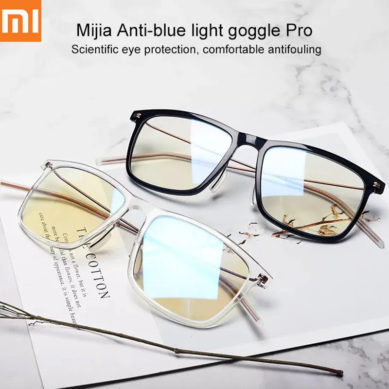 

Новые очки Xiaomi Mijia Pro TR90 с защитой от синего света, очки с оправой, 50% синий Уровень блокировки, минимальный дизайн, двусторонняя масляная усто...