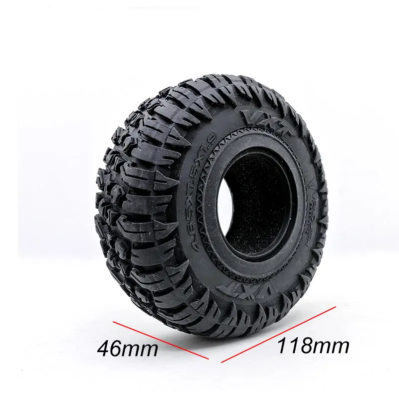 4 шт. 118 мм 1 9 &quotрезиновые шины/шины для 1:10 RC Rock Crawler Axial SCX10 90047 D90 D110 TF2 TRX 4|Детали и
