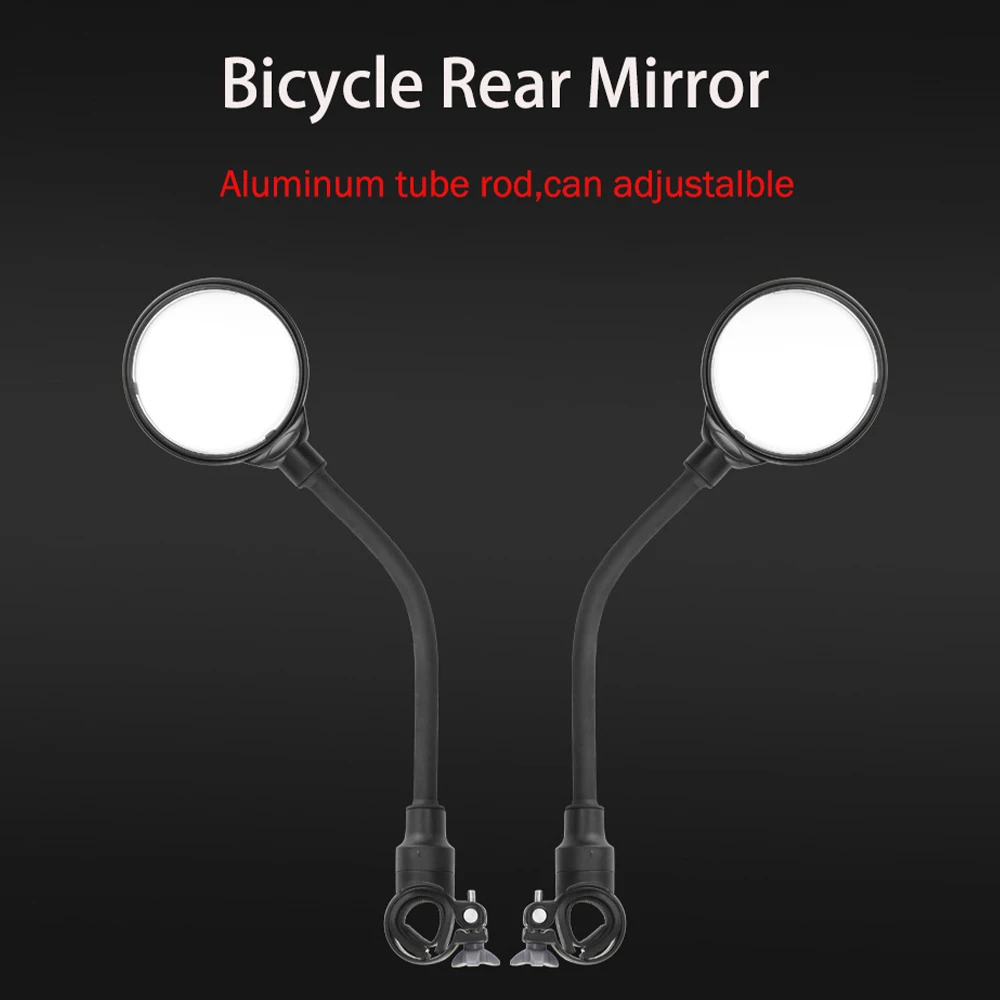 

Bike Mirror Bicycle Rearview Mirror Electric Vehicle Hose Adjustment Large Screen Rearview Mirror Convex Mirror