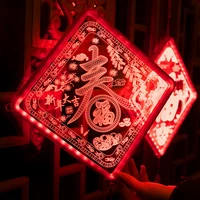 china new year decorations chinese lantern light happy new year 2021 spring festival led hanging lights usb interface no battery
