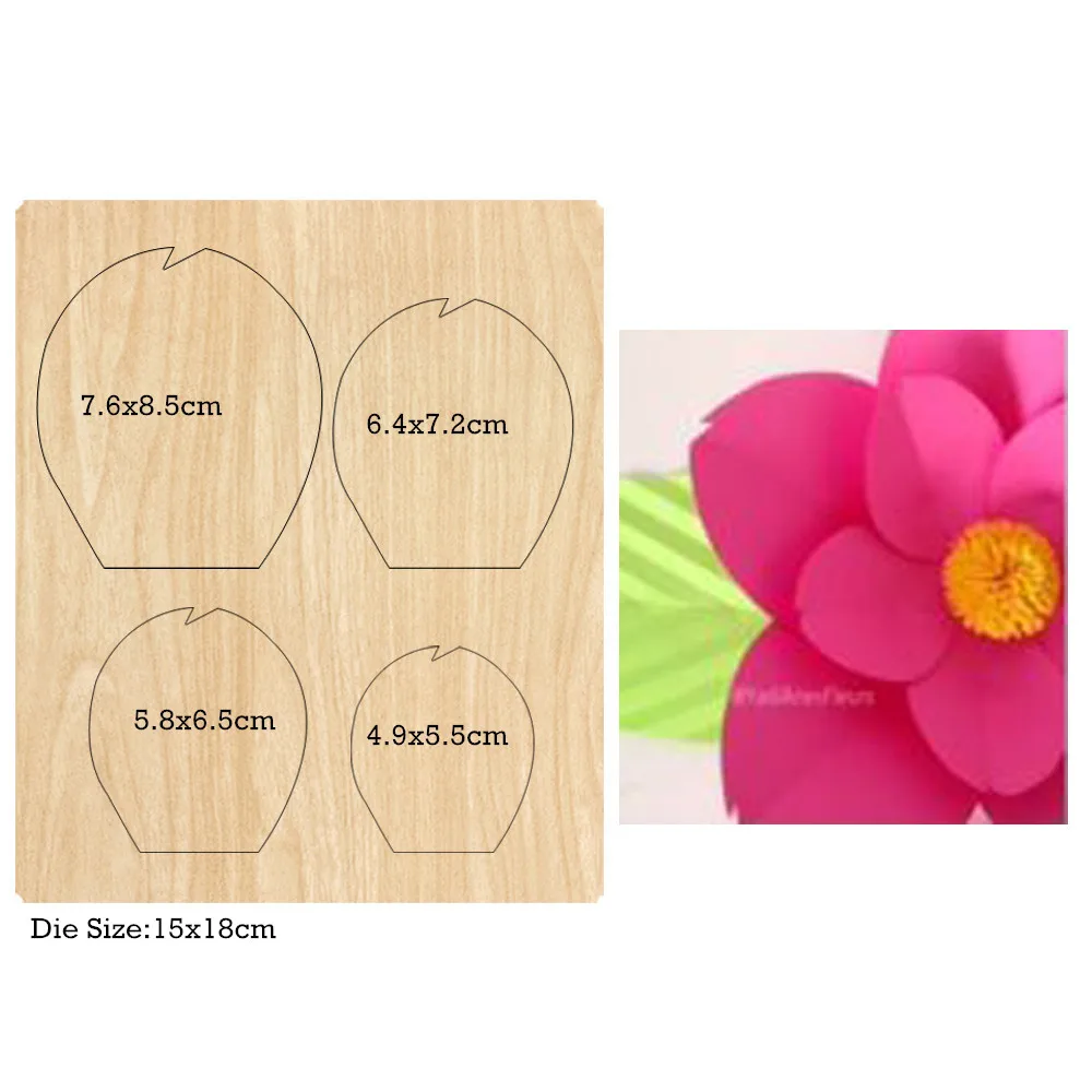 Flower craft dies Cutting Dies Cuts Steel-rule Wooden Cutter wood Knife mold scrapbooking 222# | Дом и сад